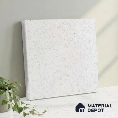 Belina Quartz QR 00051 Frosted Petal Regalia Series 11.42 ft x 6.58 ft Quartz - 20 mm | 10 Years Warranty | Suitable for Kitchen, Restaurant, Counter Tops, Dining, Reception, office