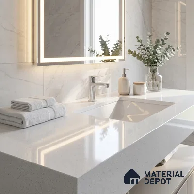 Belina Quartz QR 00054 Frosted Pebble Regalia Series 11.42 ft x 6.58 ft Quartz - 20 mm | 10 Years Warranty | Suitable for Kitchen, Restaurant, Counter Tops, Dining, Reception, office