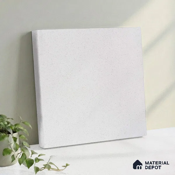 Belina Quartz QR 00054 Frosted Pebble Regalia Series 11.42 ft x 6.58 ft Quartz - 20 mm | 10 Years Warranty | Suitable for Kitchen, Restaurant, Counter Tops, Dining, Reception, office