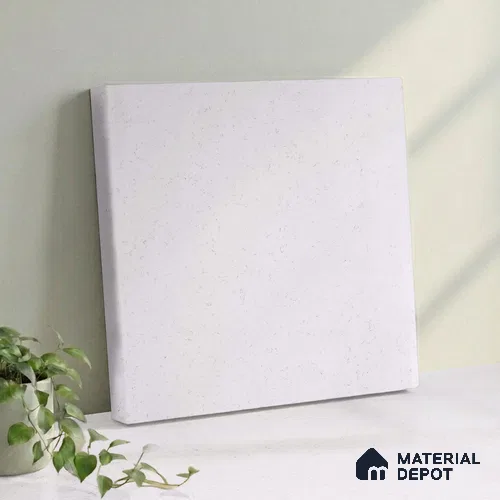 Belina Quartz QR 00057 Frosted Petal Regalia Series 11.42 ft x 6.58 ft Quartz - 20 mm | 10 Years Warranty | Suitable for Kitchen, Restaurant, Counter Tops, Dining, Reception, office