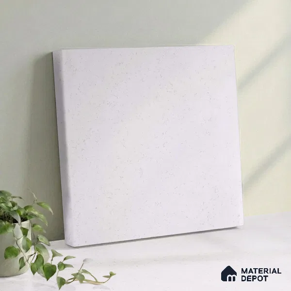Belina Quartz QR 00057 Frosted Petal Regalia Series 11.42 ft x 6.58 ft Quartz - 20 mm | 10 Years Warranty | Suitable for Kitchen, Restaurant, Counter Tops, Dining, Reception, office