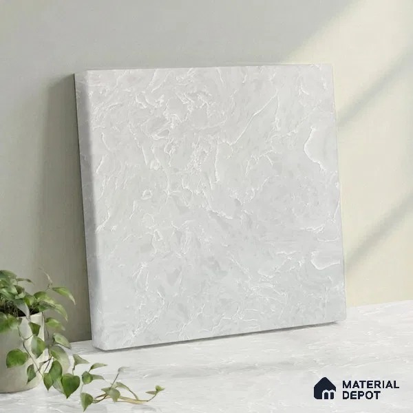 Belina Quartz QR 00070 C Opaline Mist Viola Series 10.75 ft x 2.71 ft Quartz - 20 mm | 7 Years Warranty | Suitable for Kitchen, Restaurant, Counter Tops, Dining, Reception, office