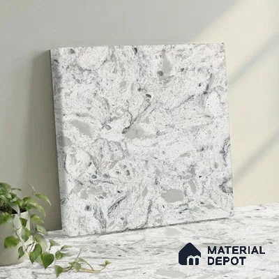 Belina Quartz QR 00071 B Frosted Cascade Viola Series 10.75 ft x 2.71 ft Quartz - 20 mm | 7 Years Warranty | Suitable for Kitchen, Restaurant, Counter Tops, Dining, Reception, office