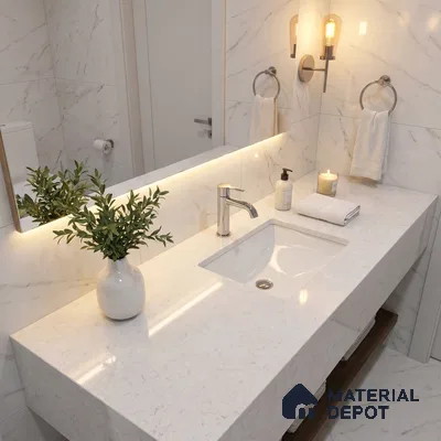 QR 00073 B Frosted Quartzite Viola Series 3276x725 mm Polished Finish Quartz - 20 mm (7 Years Warranty)