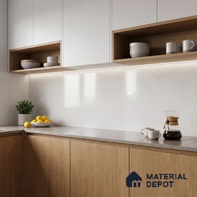 QR 00073 B Frosted Quartzite Viola Series 3276x725 mm Polished Finish Quartz - 20 mm (7 Years Warranty)