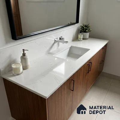 Belina Quartz QR 00078 Diana Aurelia Viola Series 10.75 ft x 5.42 ft Quartz - 20 mm | 7 Years Warranty | Suitable for Kitchen, Restaurant, Counter Tops, Dining, Reception, office