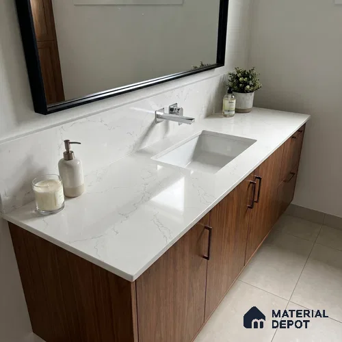 Belina Quartz QR 00078 Diana Aurelia Viola Series 10.75 ft x 5.42 ft Quartz - 20 mm | 7 Years Warranty | Suitable for Kitchen, Restaurant, Counter Tops, Dining, Reception, office