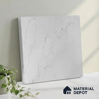 Belina Quartz QR 00080 Diana Mist Viola Series 10.75 ft x 5.42 ft Quartz - 20 mm | 7 Years Warranty | Suitable for Kitchen, Restaurant, Counter Tops, Dining, Reception, office