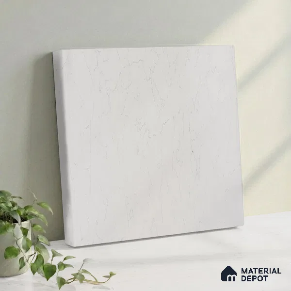 Belina Quartz QR 00083 Verna Mist Viola Series 10.75 ft x 5.42 ft Quartz - 20 mm | 7 Years Warranty | Suitable for Kitchen, Restaurant, Counter Tops, Dining, Reception, office