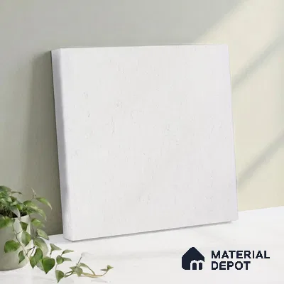 Belina Quartz QR 00084 Carrara Mist Viola Series 10.75 ft x 5.42 ft Quartz - 20 mm | 7 Years Warranty | Suitable for Kitchen, Restaurant, Counter Tops, Dining, Reception, office