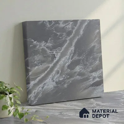Belina Quartz QR 00097 Mist Veil Onyx Regalia Series 11.42 ft x 6.58 ft Quartz - 20 mm | 10 Years Warranty | Suitable for Kitchen, Restaurant, Counter Tops, Dining, Reception, office
