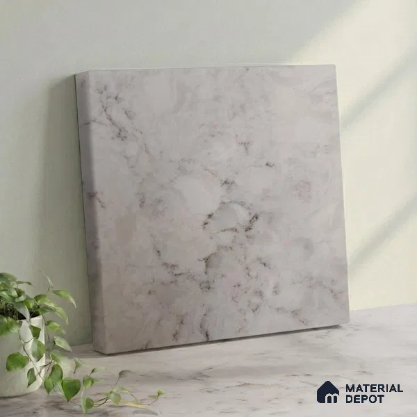 Belina Quartz QR 00174 Sahara Vein Value Series 10.5 ft x 5.25 ft Quartz - 20 mm | 5 Years Warranty | Suitable for Kitchen, Restaurant, Counter Tops, Dining, Reception, office