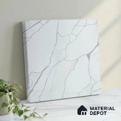 Belina Quartz QR 00178 Frosted Arbor Value Series 10.5 ft x 5.25 ft Quartz - 20 mm | 5 Years Warranty | Suitable for Kitchen, Restaurant, Counter Tops, Dining, Reception, office