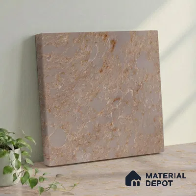 Belina Quartz QR 00194 Sahara Veil Value Series 10.56 ft x 5.31 ft Quartz - 20 mm | 5 Years Warranty | Suitable for Kitchen, Restaurant, Counter Tops, Dining, Reception, office