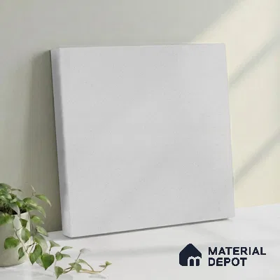 Belina Quartz QR 00199 Frosted Whisper Helsinki Series 11.5 ft x 6.5 ft Quartz - 20 mm | 10 Years of Replacement Warranty | Suitable for Kitchen, Restaurant, Counter Tops, Dining, Reception, office
