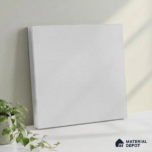 Belina Quartz QR 00199 Frosted Whisper Helsinki Series 11.5 ft x 6.5 ft Quartz - 20 mm | 10 Years of Replacement Warranty | Suitable for Kitchen, Restaurant, Counter Tops, Dining, Reception, office