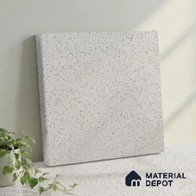 Belina Quartz QR 00200 Frosted Pearl Helsinki Series 11.5 ft x 6.5 ft Quartz - 20 mm | 10 Years of Replacement Warranty | Suitable for Kitchen, Restaurant, Counter Tops, Dining, Reception, office