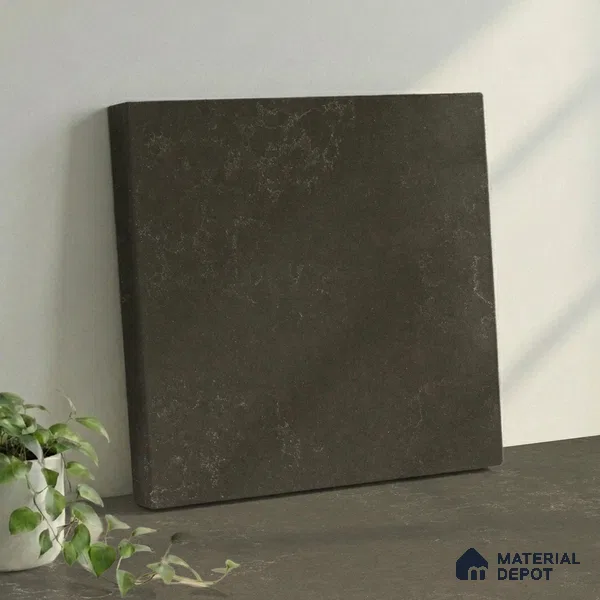 Belina Quartz QR 00220 Obsidian Veil Helsinki Series 11.5 ft x 6.5 ft Quartz - 20 mm | 10 Years of Replacement Warranty | Suitable for Kitchen, Restaurant, Counter Tops, Dining, Reception, office