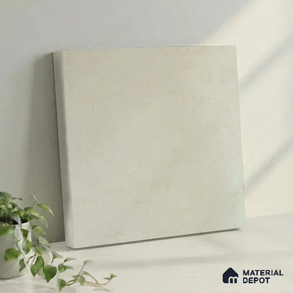 Belina Quartz QR 00222 Ivory Whisper Helsinki Series 11.5 ft x 6.5 ft Quartz - 20 mm | 10 Years of Replacement Warranty | Suitable for Kitchen, Restaurant, Counter Tops, Dining, Reception, office
