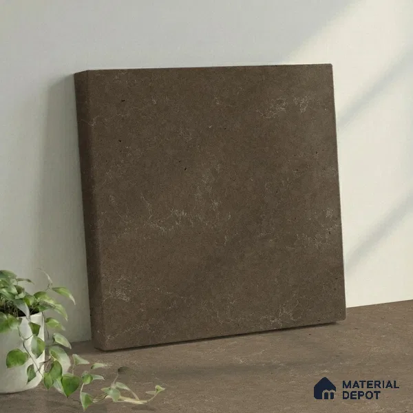 Belina Quartz QR 00229 Umber Veil Helsinki Series 11.5 ft x 6.5 ft Quartz - 20 mm | 10 Years of Replacement Warranty | Suitable for Kitchen, Restaurant, Counter Tops, Dining, Reception, office