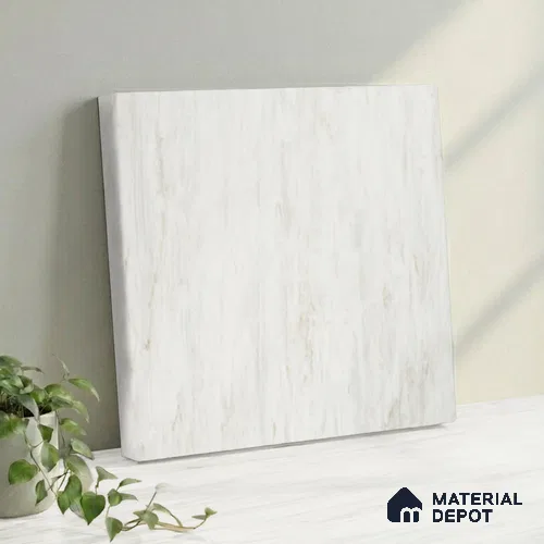 Belina Quartz QR 00254 Ivory Drift Helsinki Series 11.42 ft x 6.6 ft Quartz - 20 mm | 10 Years and Replacement Warranty | Suitable for Kitchen, Restaurant, Counter Tops, Dining, Reception, office