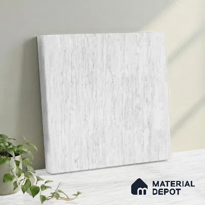 Belina Quartz QR 00256 Silver Mist Helsinki Series 11.42 ft x 6.6 ft Quartz - 20 mm | 10 Years and Replacement Warranty | Suitable for Kitchen, Restaurant, Counter Tops, Dining, Reception, office