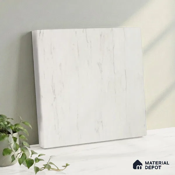 Belina Quartz QR 00257 Ivory Drift Helsinki Series 11.42 ft x 6.6 ft Quartz - 20 mm | 10 Years and Replacement Warranty | Suitable for Kitchen, Restaurant, Counter Tops, Dining, Reception, office