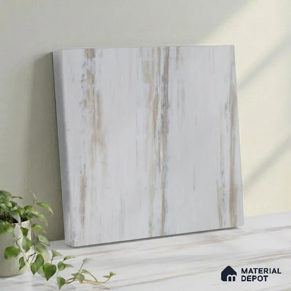 Belina Quartz QR 00260 Drifted Sandstone Helsinki Series 11.42 ft x 6.6 ft Quartz - 20 mm | 10 Years and Replacement Warranty | Suitable for Kitchen, Restaurant, Counter Tops, Dining, Reception, office