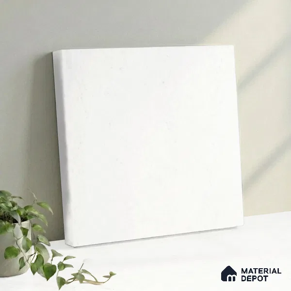 Belina Quartz QR 00266 Frosted Cloud Helsinki Series 11.42 ft x 6.6 ft Quartz - 20 mm | 10 Years and Replacement Warranty | Suitable for Kitchen, Restaurant, Counter Tops, Dining, Reception, office