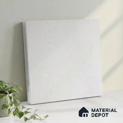 Belina Quartz QR 00267 Frosted Whisper Helsinki Series 11.42 ft x 6.6 ft Quartz - 20 mm | 10 Years and Replacement Warranty | Suitable for Kitchen, Restaurant, Counter Tops, Dining, Reception, office