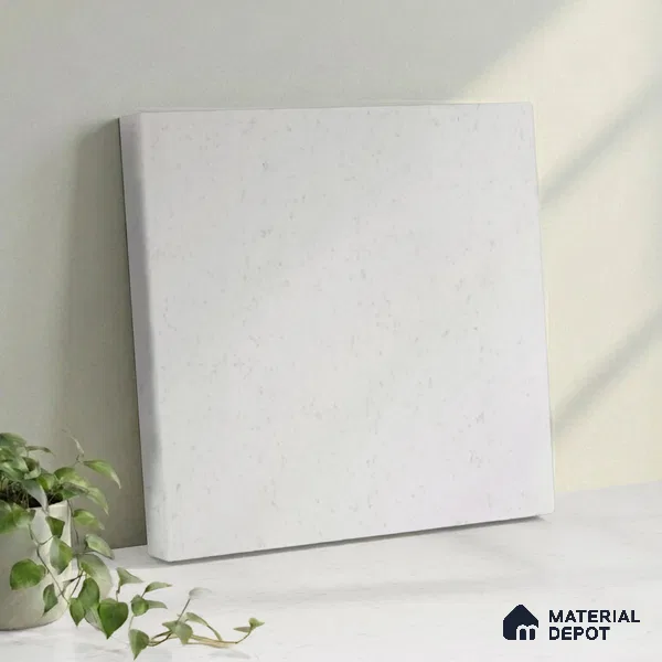 Belina Quartz QR 00267 Frosted Whisper Helsinki Series 11.42 ft x 6.6 ft Quartz - 20 mm | 10 Years and Replacement Warranty | Suitable for Kitchen, Restaurant, Counter Tops, Dining, Reception, office