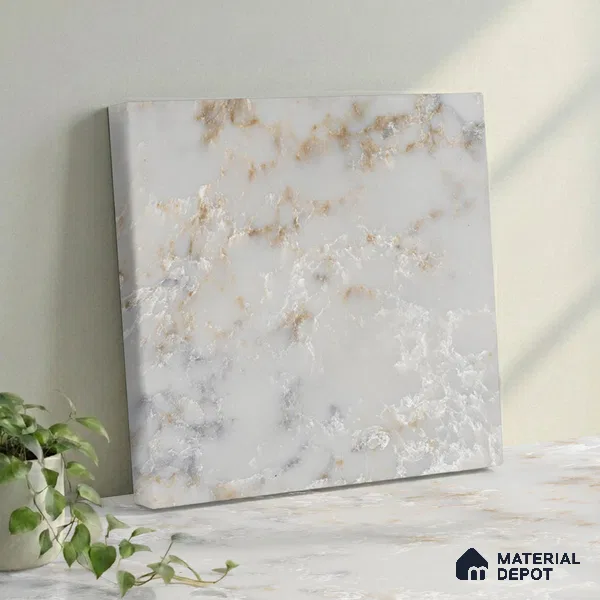Belina Quartz QR 00300 Majestic Onyx Helsinki Series 10.5 ft x 5.35 ft Quartz - 20 mm | 10 Years and Replacement Warranty | Suitable for Kitchen, Restaurant, Counter Tops, Dining, Reception, office