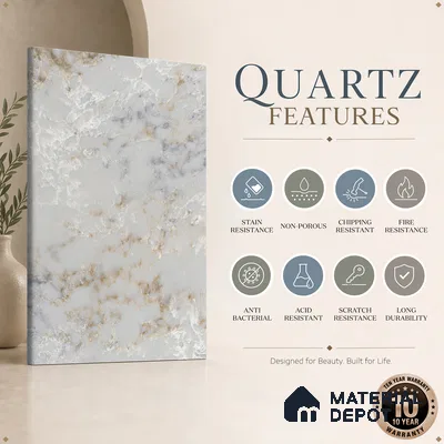 Belina Quartz QR 00300 Majestic Onyx Helsinki Series 10.5 ft x 5.35 ft Quartz - 20 mm | 10 Years and Replacement Warranty | Suitable for Kitchen, Restaurant, Counter Tops, Dining, Reception, office