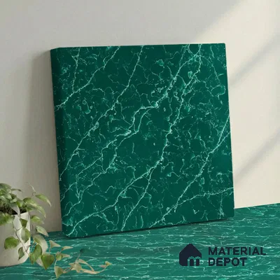 Belina Quartz QR 00302 Onyx Emerald Helsinki Series 10.5 ft x 5.35 ft Quartz - 20 mm | 10 Years and Replacement Warranty | Suitable for Kitchen, Restaurant, Counter Tops, Dining, Reception, office