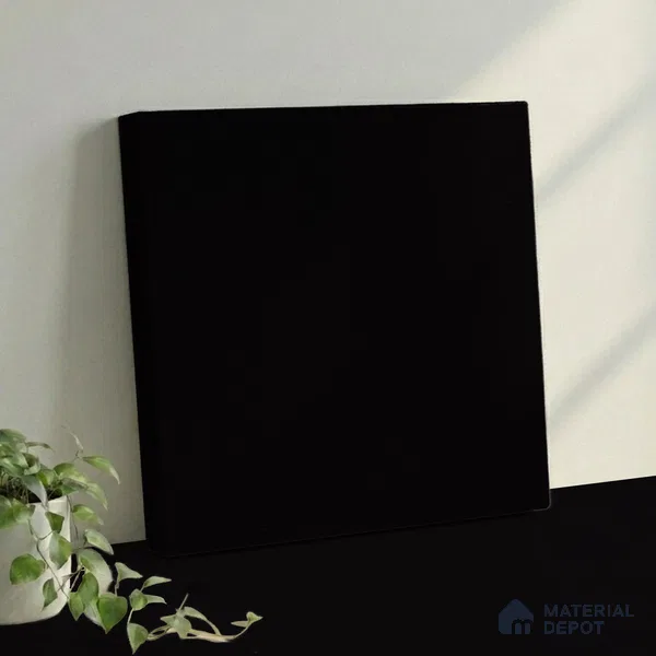 Belina Quartz QR 00307 Eclipse Black Helsinki Series 10.5 ft x 5.35 ft Quartz - 20 mm | 10 Years and Replacement Warranty | Suitable for Kitchen, Restaurant, Counter Tops, Dining, Reception, office