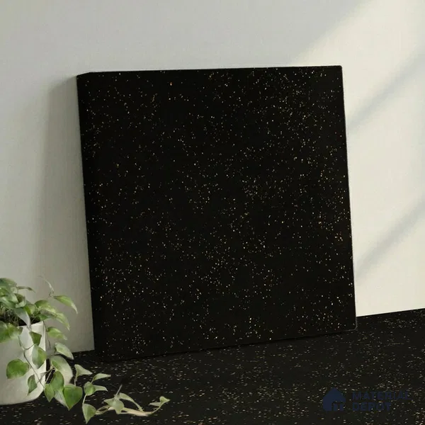 Belina Quartz QR 00308 Titanium Nero Helsinki Series 10.5 ft x 5.35 ft Quartz - 20 mm | 10 Years and Replacement Warranty | Suitable for Kitchen, Restaurant, Counter Tops, Dining, Reception, office
