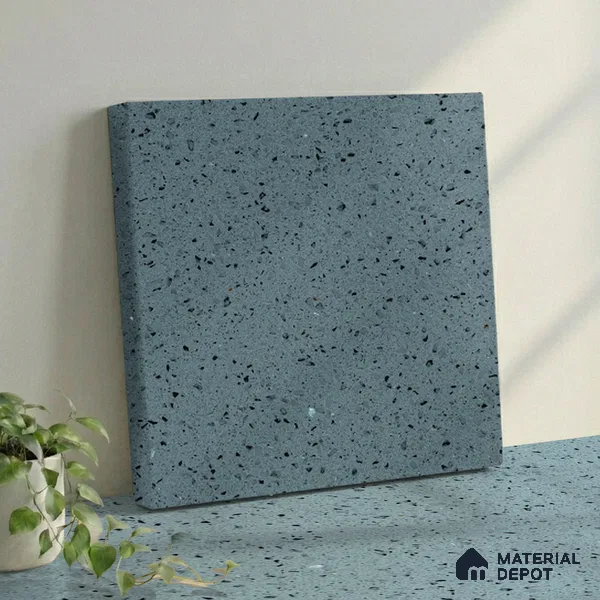 Belina Quartz QR 00312 Light Grey Starstone Helsinki Series 10.5 ft x 5.35 ft Quartz - 20 mm | 10 Years and Replacement Warranty | Suitable for Kitchen, Restaurant, Counter Tops, Dining, Reception, office