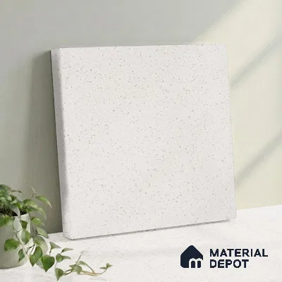 Belina Quartz QR 00315 C White Dunes Helsinki Series 10.5 ft x 2.66 ft Quartz - 20 mm | 10 Years and Replacement Warranty | Suitable for Kitchen, Restaurant, Counter Tops, Dining, Reception, office