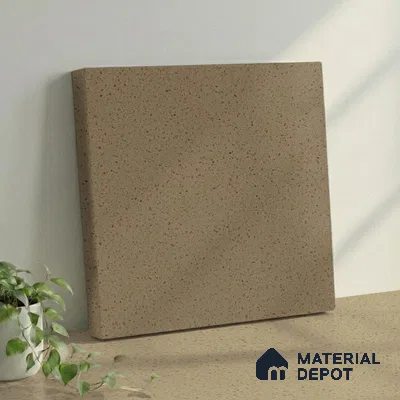 Belina Quartz QR 00317 Cream Glacier Helsinki Series 10.5 ft x 5.35 ft Quartz - 20 mm | 10 Years and Replacement Warranty | Suitable for Kitchen, Restaurant, Counter Tops, Dining, Reception, office