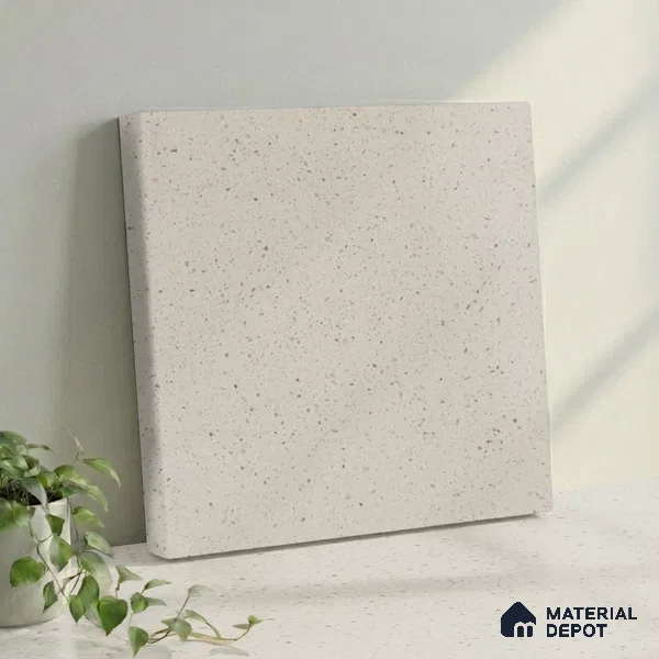 Belina Quartz QR 00319 B Frosted Ice Helsinki Series 10.5 ft x 4.82 ft Quartz - 20 mm | 10 Years and Replacement Warranty | Suitable for Kitchen, Restaurant, Counter Tops, Dining, Reception, office