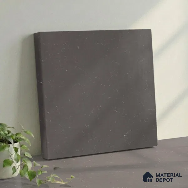 Belina Quartz QR 00320 Carrara Cloud Grey Helsinki Series 10.5 ft x 5.35 ft Quartz - 20 mm | 10 Years and Replacement Warranty | Suitable for Kitchen, Restaurant, Counter Tops, Dining, Reception, office