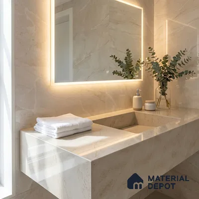 Belina Quartz QR 00330 Celestia Royale Gold Helsinki Series 10.5 ft x 5.35 ft Quartz - 20 mm | 10 Years and Replacement Warranty | Suitable for Kitchen, Restaurant, Counter Tops, Dining, Reception, office