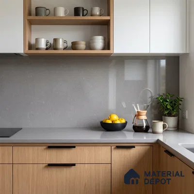 Belina Quartz QR 00353 Lavender Mist Mini Jumbo Helsinki Series 10.53 ft x 4.79 ft Quartz - 20 mm | 10 Years and Replacement Warranty | Suitable for Kitchen, Restaurant, Counter Tops, Dining, Reception, office