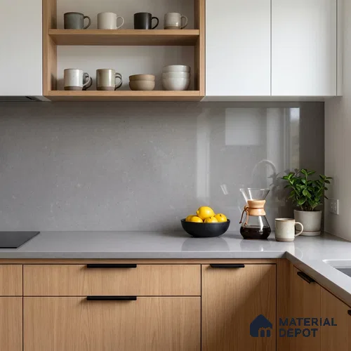 Belina Quartz QR 00353 Lavender Mist Mini Jumbo Helsinki Series 10.53 ft x 4.79 ft Quartz - 20 mm | 10 Years and Replacement Warranty | Suitable for Kitchen, Restaurant, Counter Tops, Dining, Reception, office