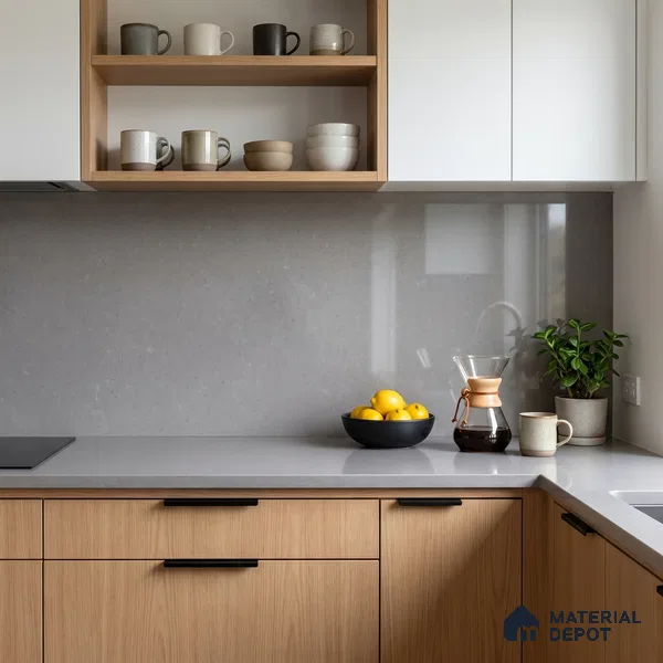 Belina Quartz QR 00353 Lavender Mist Mini Jumbo Helsinki Series 10.53 ft x 4.79 ft Quartz - 20 mm | 10 Years and Replacement Warranty | Suitable for Kitchen, Restaurant, Counter Tops, Dining, Reception, office
