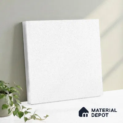 Belina Quartz QR 00355 Frosted Pearl Mini Jumbo Helsinki Series 10.53 ft x 4.79 ft Quartz - 20 mm | 10 Years and Replacement Warranty | Suitable for Kitchen, Restaurant, Counter Tops, Dining, Reception, office