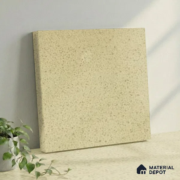 Belina Quartz QR 00360 Sable Mist Mini Jumbo Helsinki Series 10.53 ft x 4.79 ft Quartz - 20 mm | 10 Years and Replacement Warranty | Suitable for Kitchen, Restaurant, Counter Tops, Dining, Reception, office
