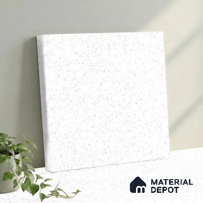 Belina Quartz QR 00362 Frosted Stardust Mini Jumbo Helsinki Series 10.53 ft x 4.79 ft Quartz - 20 mm | 10 Years and Replacement Warranty | Suitable for Kitchen, Restaurant, Counter Tops, Dining, Reception, office