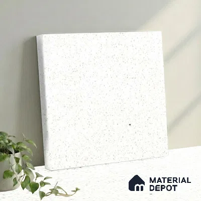 Belina Quartz QR 00363 Frosted Aurora Mini Jumbo Helsinki Series 10.53 ft x 4.79 ft Quartz - 20 mm | 10 Years and Replacement Warranty | Suitable for Kitchen, Restaurant, Counter Tops, Dining, Reception, office