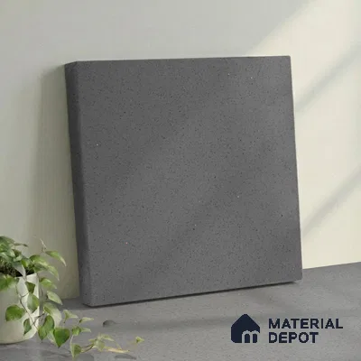 Belina Quartz QR 00364 B Meteorite Grey Jumbo Helsinki Series 10.83 ft x 5.41 ft Quartz - 20 mm | 10 Years and Replacement Warranty | Suitable for Kitchen, Restaurant, Counter Tops, Dining, Reception, office